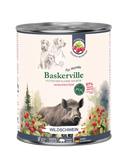 Pełnoporcjowa monobiałkowa bezzbożowa mokra karma dla psa Baskerville Dzik, 800g