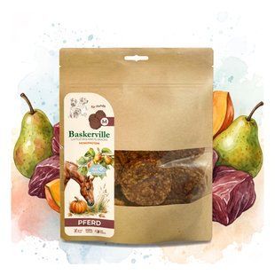 Baskerville Konina z superfoods &ndash; suszone powietrzem przysmaki dla psa, rozmiar M, 100 g